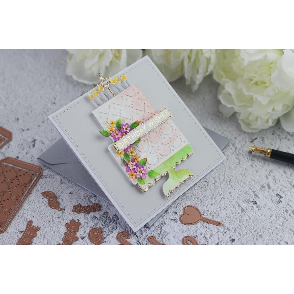 Spellbinders Large Die of the Month May 2019 Layer Cake Sparkles Birthday